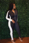 color block jumpsuit