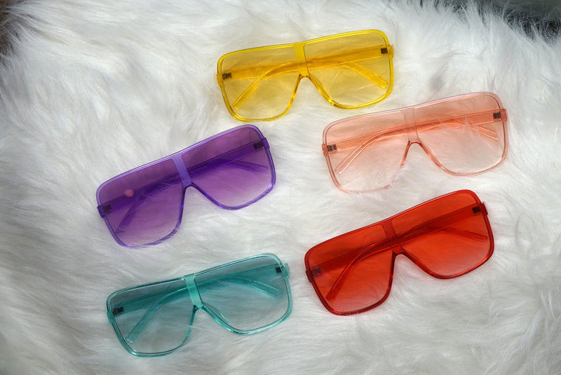 Oversize Retro Crystal Sunglasses