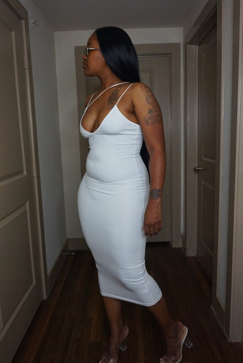 Ivory :: midi dress