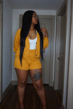 Cardigan Set :: Mustard