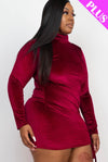 Vicky Velour Mini Dress