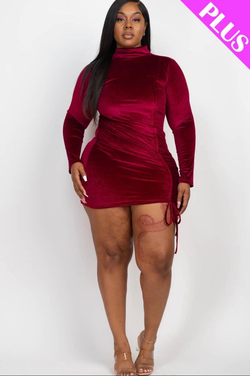 Vicky Velour Mini Dress