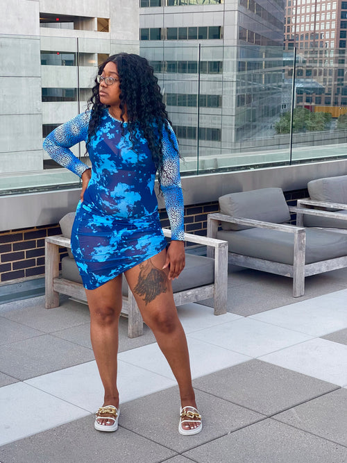 Blue Splash dress